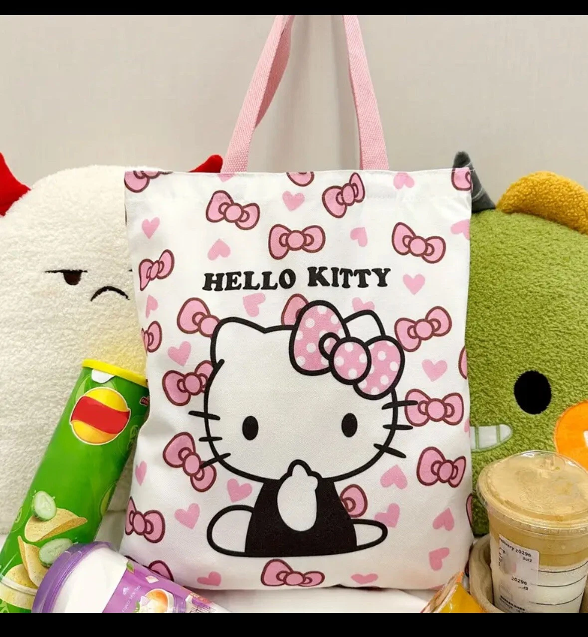 Grand sac fourre tout Sanrio Hello Kitty style suprême 13,5 x 15,5