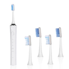 Fairywill Sonic Electric Toothbrush 4 Heads Tongue Cleaner 5 Modes Rechargeable
