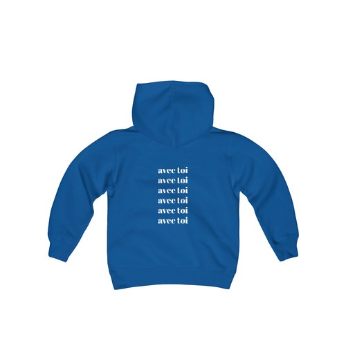 Youth Heavy Blend Hooded Sweatshirt avec toi - Picture 3 of 9