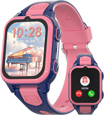 4G Kids Smart Watch with GPS Tracker Video Voice Calling Text Chat SOS Call, Wat