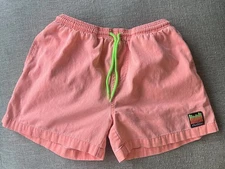 Chubbies Shorts Men's Small Salmon Pink 4 Inch Inseam Drawstring Cotton