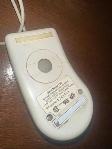 Vintage Microsoft Serial 2.0A Comfort 2 Button Mouse 50674 Db9 Genuine Rare - Picture 3 of 4