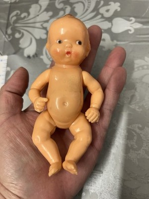 Irwin Hard Plastic 5  Baby Doll With Jointed Arms Legs Vintage Beautiful
