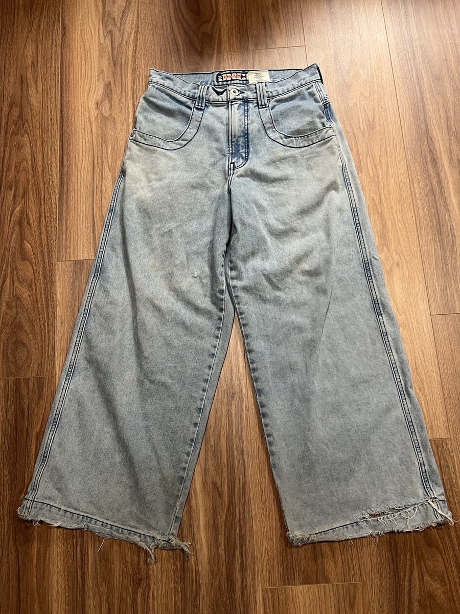Y2K light wash Jnco twin cannon measured 33X30 26” opening | eBay
