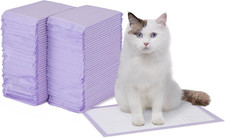 Cat Pee Pads, 80 Count, Universal Fit for Litter Box, Odor Control with Lemon Sc