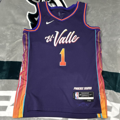 Nike Phoenix Suns Devin Booker #1 El Valle City Edition Jersey Purple Size 40/S