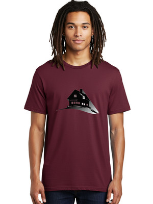 House-Silhouette-1 Mens Graphic Tee, 100% Cotton, Casual Summer Wear
