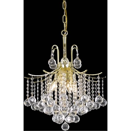 Living District LD8200D17G Amelia 6 Light 17 inch Gold Pendant Ceiling Light - Picture 1 of 2