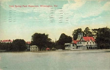 Vintage 1909 Cold Spring Park Reservoir Wilmington Delaware Postcard