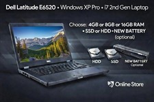 Dell Latitude E6520 | Intel Core i7-2nd GEN | Windows XP Pro | Optical Drive