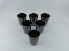 6 Vintage Schnapsbecher Versilbert (H&ouml;he ca. 4,3 cm)