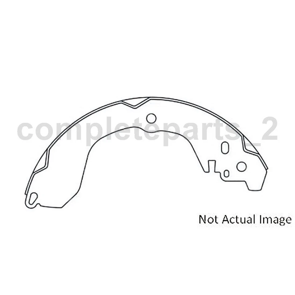 Kit de 2 herrajes de freno de tambor trasero para Dodge Avenger 2,4 L 2,7 L 2,0 L Foto 3 de 4