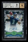2012 Topps Chr Rookie Camo Refractor: #40 Russell Wilson /105 Auto BGS 9 AUTO 10