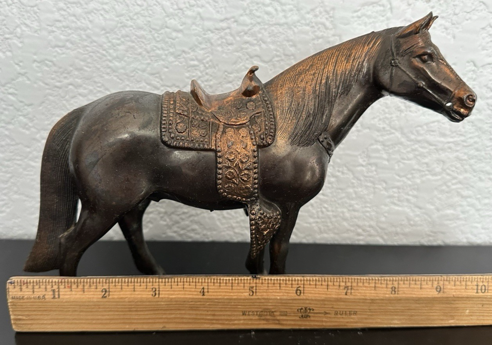 VTG Bronze Color 1950 P Napoli Metal Horse eBay
