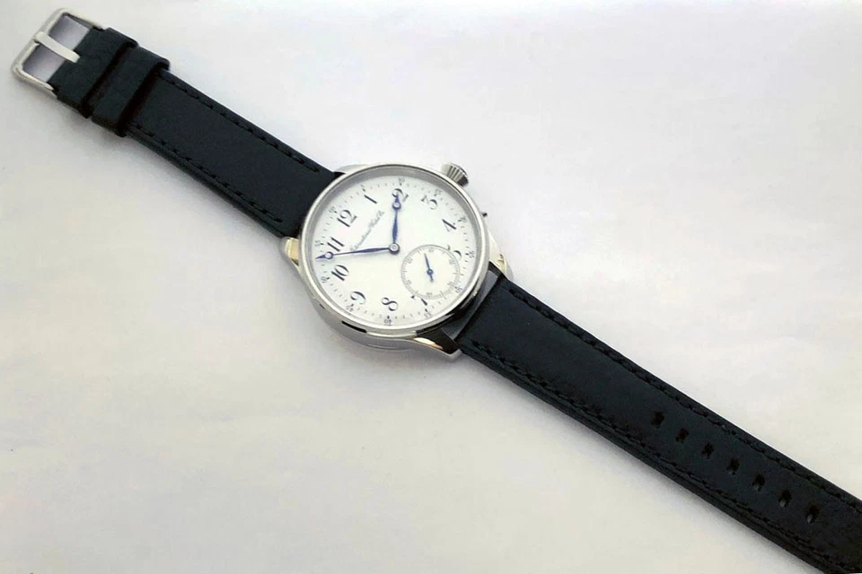 GRAN Reloj Pulsera Suizo de Lujo ANTIGUO IWC Schaffhausen Caja de Acero Esmalte Foto 2 de 4