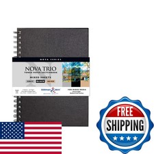 Stillman  Birn Nova Series Trio Wirebound Sketchbook 7x10 150gsm Beige Grey
