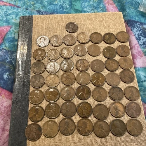 Roll 1921 P Lincoln Wheat Cents Penny Good/Better Condition 50 Coins Free Ship