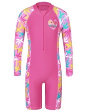 Swimsuits for Girls Rashguard Sunsuits Long Sleeve Bathing Suits UPF 50 Beac...