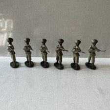 Rare 1970s Set Of Indian Regiment Metal British Bulldog Model Toy Soldiers