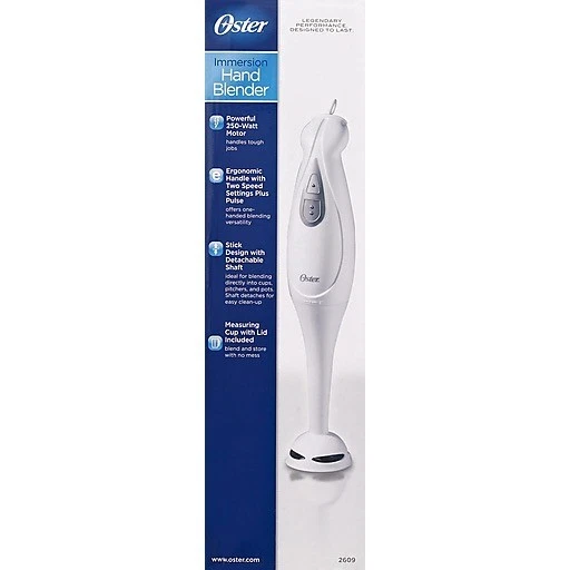 New Oster 2 Speed Immersion Hand Blender with Blending Cup 2609