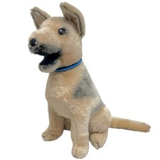 Vtg 1975 Dakin Realistic German Shepherd 14" Plush Dog Tan Black Stuffed Animal