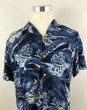 Vintage Rare Paradise Found Hawaiian Shirt Tarpons Sz Medium?
