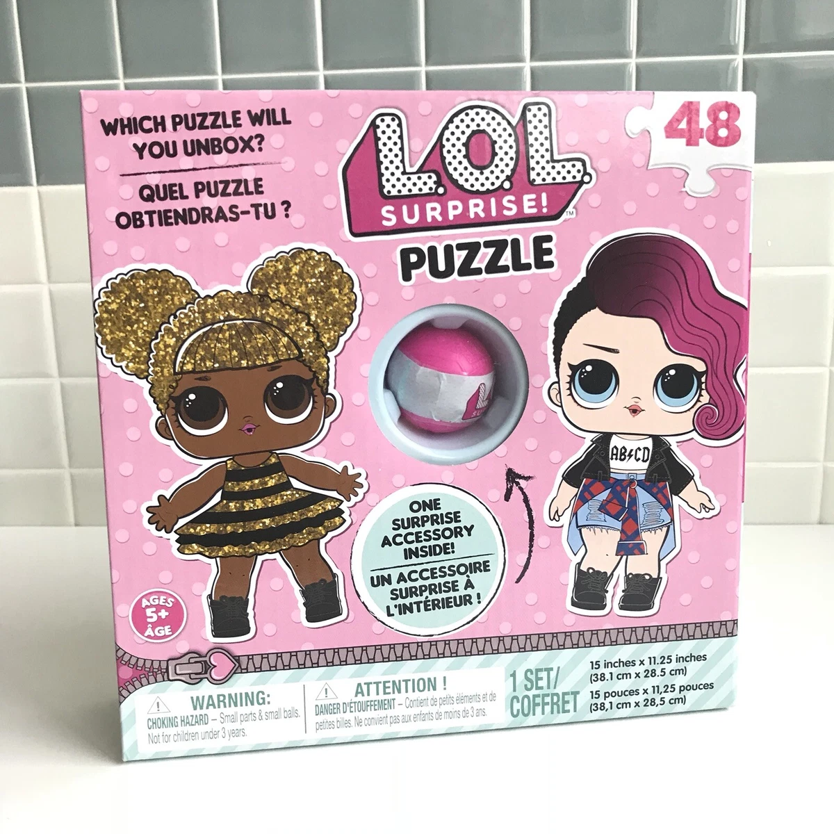 Lol surprise puzzle in top a ball