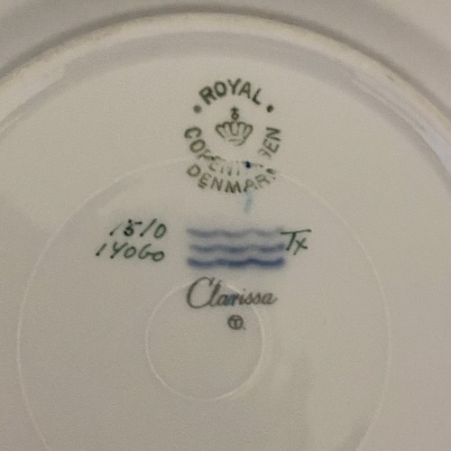 Royal Copenhagen Denmark Clarissa Bread & Butter (Small Cakes) Plate 1510/14060 - Picture 9 of 12