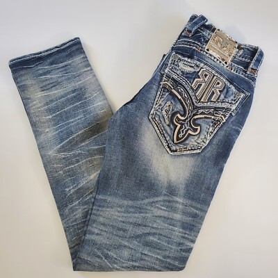 Rock Revival Haven A201 Alt Straight Stretch Premium Blue Jeans
