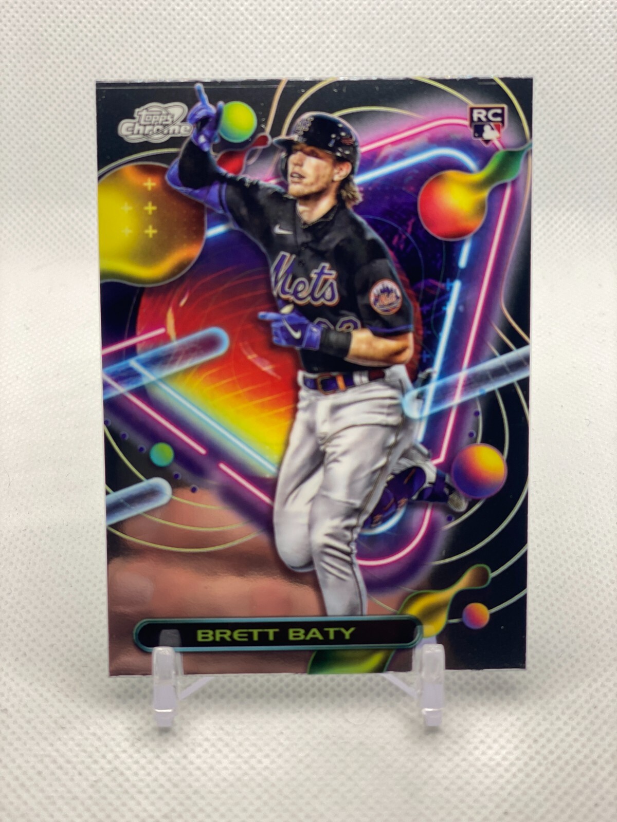 2023 Topps Chrome Cosmic Brett Baty Rookie RC #22