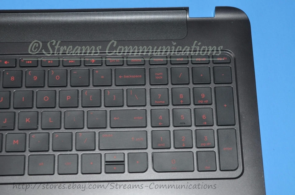  Reposamanos para portátil HP Pavilion 15-p030nr con panel táctil + teclado retroiluminado + alimentación BT Foto 3 de 4