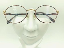 Vintage BerDel Phoenix Tortoise Gold Metal Oval Sunglasses Italy FRAMES ONLY