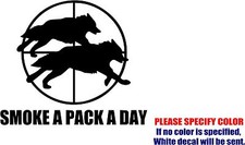 Vinyl Decal Sticker - SMOKE A PACK A DAY Car Truck Bumper Window Wall JDM Fun 9"