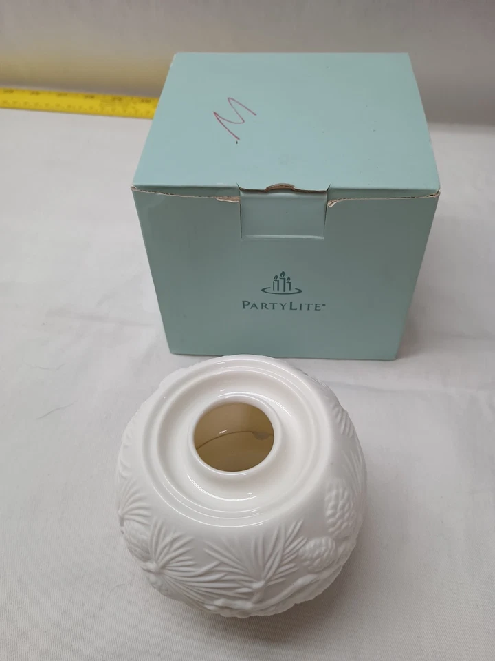 Calentador de fragancia PartyLite Illuminescents conos de pino porcelana Tealight P90413 Foto 4 de 4