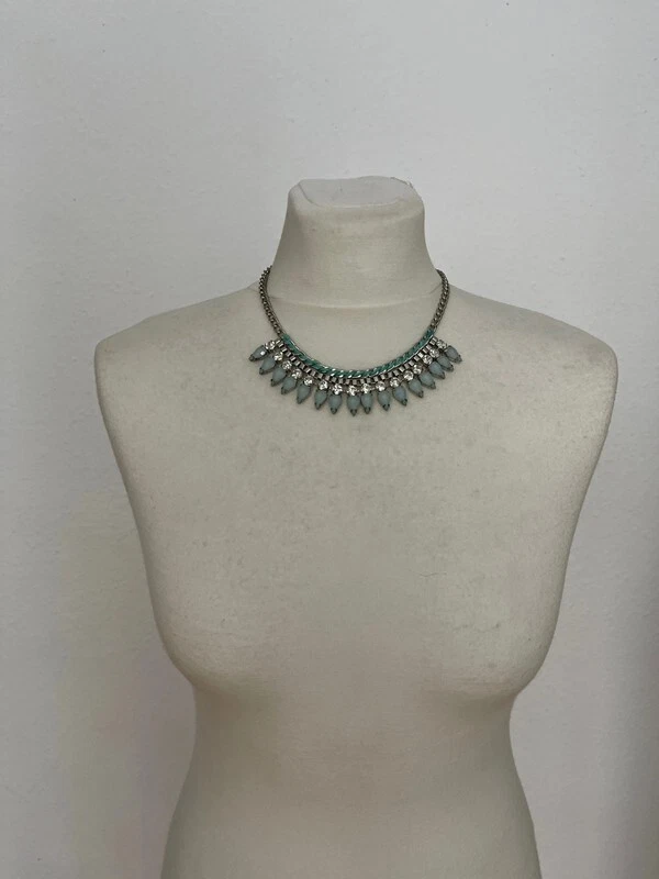 Statement kette mint türkis silber Opal - Bild 2 von 3