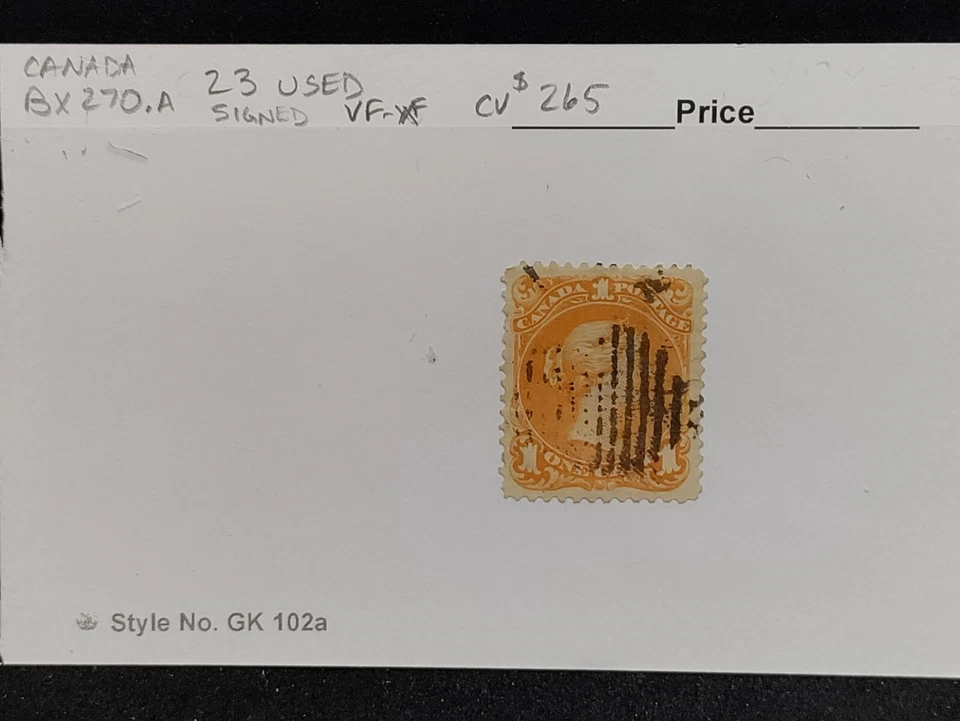 SELOS MATT'S SCOTT CANADA #23 VICTORIA 1 CENTAVO 1868-1876 EDIÇÃO MUITO BOM ESTADO-MUITO BOM USADO CV$265 - Imagem 3 de 3