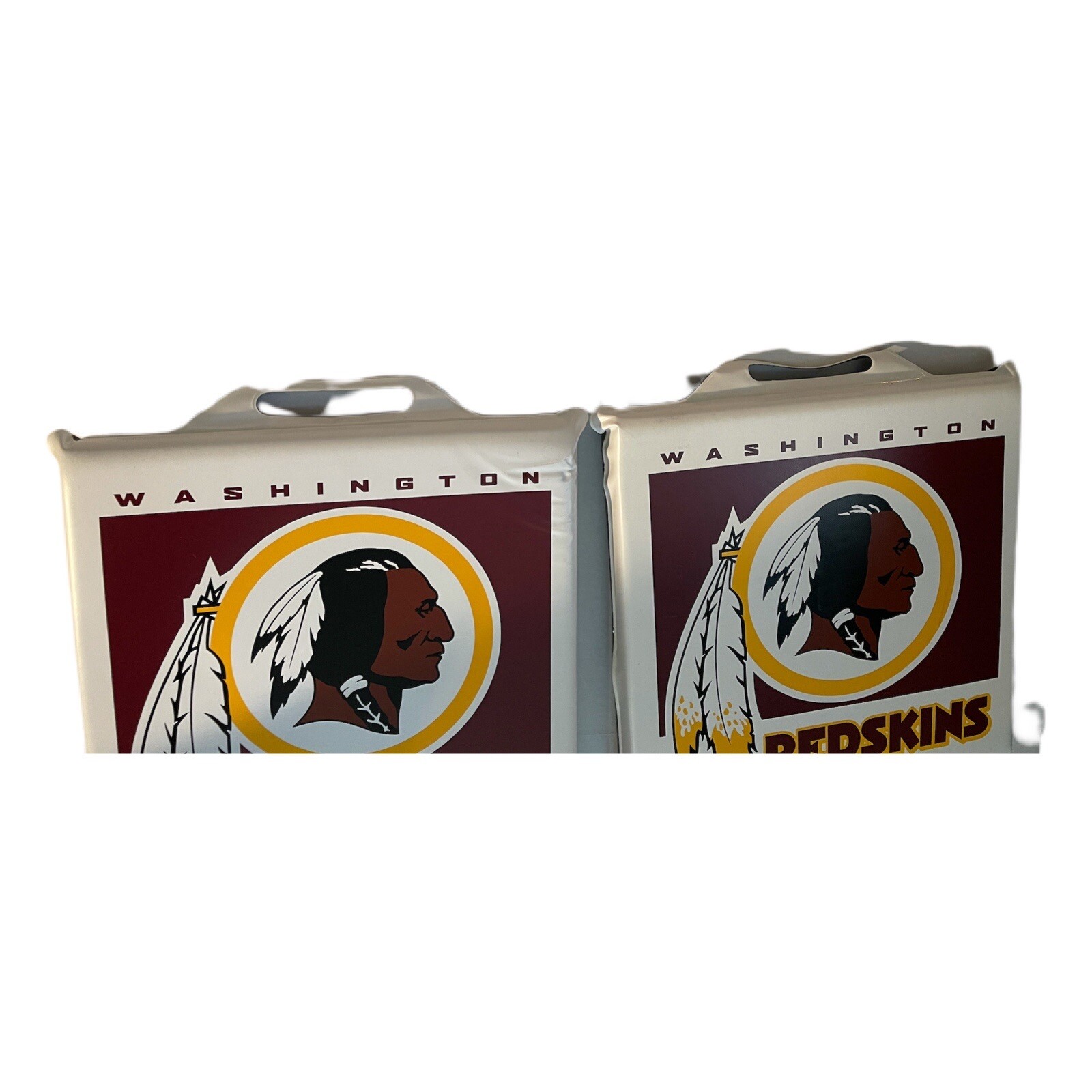 Vintage 2 Washington Redskins Seat Cushion NFL League Football Licensed