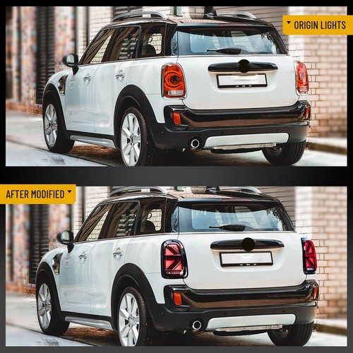 un par de luces traseras LED para MINI Cooper Countryman F60 2017-2023 luz de freno roja - Imagen 8 de 17