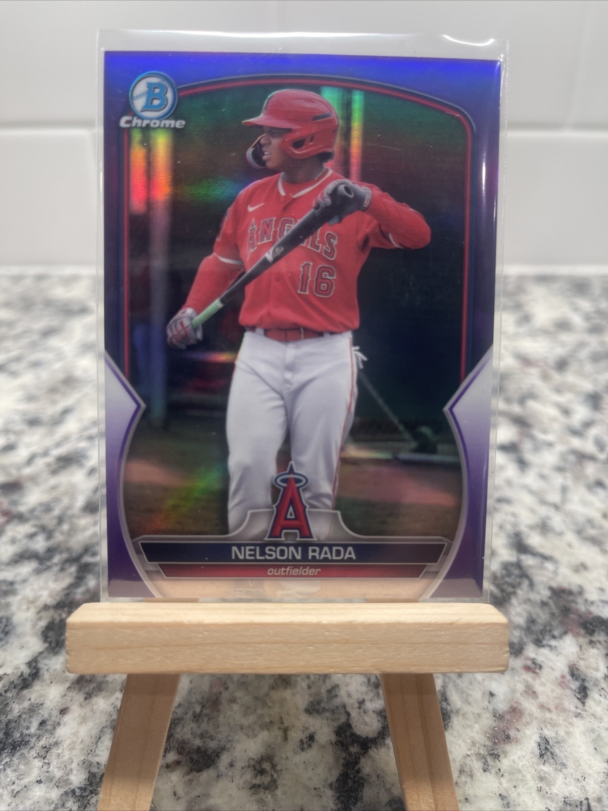 2023 1st Bowman Chrome Nelson Rada True Purple Refractor /250 #BCP-132