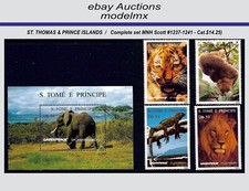 St. Thomas & Prince Islands - 1996, Complete Set Sc.#1237-41, MNH - Cat.$ 14.25