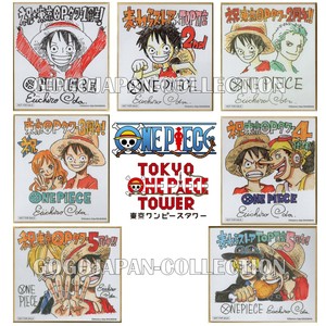 Tokyo One Piece Tower 5th Anniversary Limited Mini Shikishi Complete Set Ebay