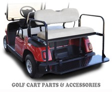 Yamaha G16-22 Golf Cart Rear Flip Seat Kit 1995-2006  IVORY SEAT CUSHIONS 