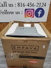 Empava 24" Single Wall Oven with 10 Cooking Functions Stainless Steel, 24"