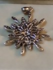 NATURAL ROUND SAPPHIRE PERIDOT ACC. 925 SILVER 14K WHITE GOLD PLATTED PENDANT — photo 5
