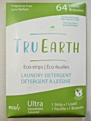 Tru Earth Hypoallergenic Plastic-Free Laundry Detergent Sheets/Eco-Strips -...