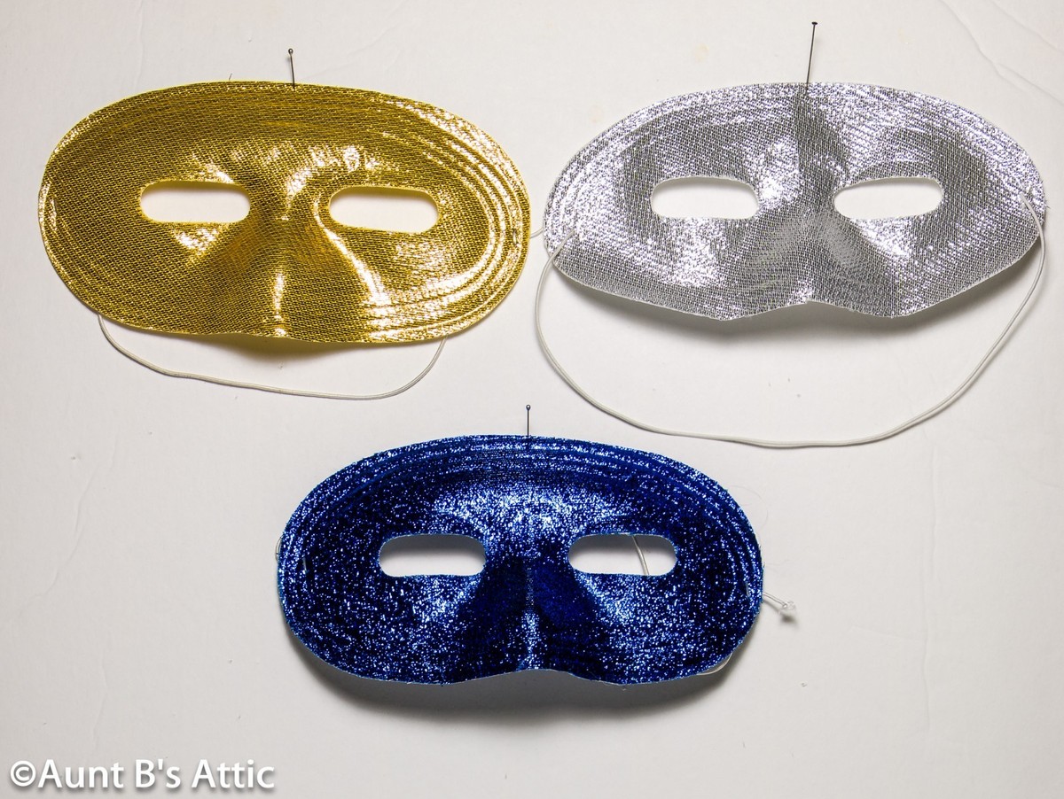 Gold Domino On Stick Eye Masks Unisex Gold Domino On Stick Eye Masks Unisex