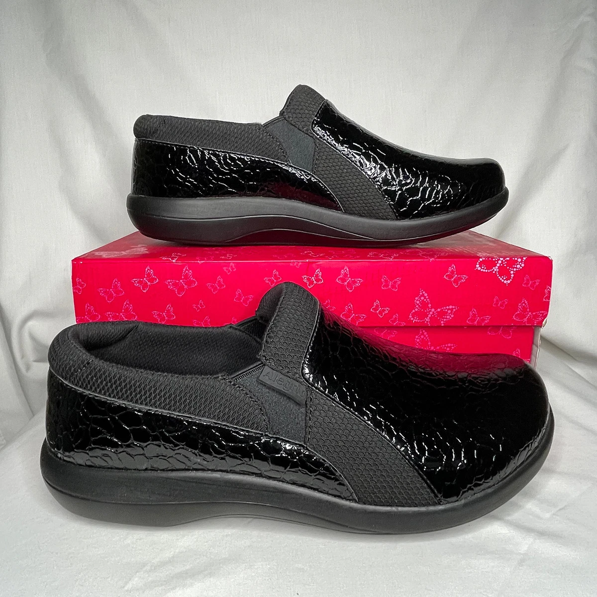Black Alegria Slip On Comfort Shoes for Women for sale | eBay display picture 1