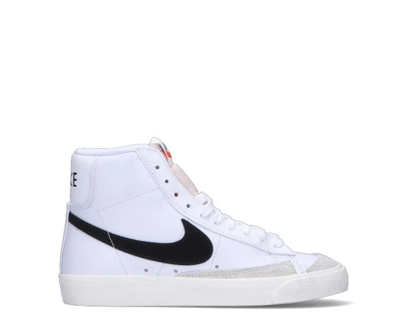 Chaussures NIKE Femme Baskets Casual Blanc Cuir Naturel Tissu