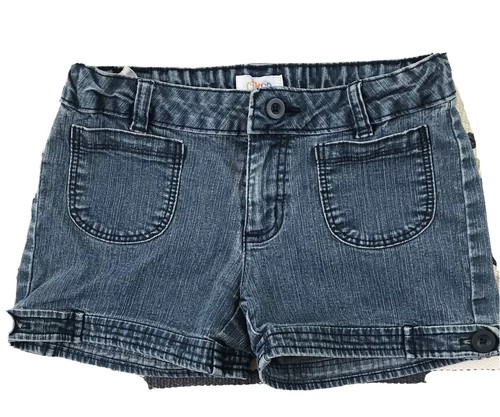 CIRCO Girls Kids Denim Jeans Shorts Size Medium M 7/8 Stretch Adjustable Waist - Picture 3 of 5