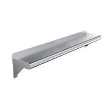 AMGOOD Wall Shelf 5"x30"x6" Stainless Steel Metal Shelf w/Brackets Heavy Duty